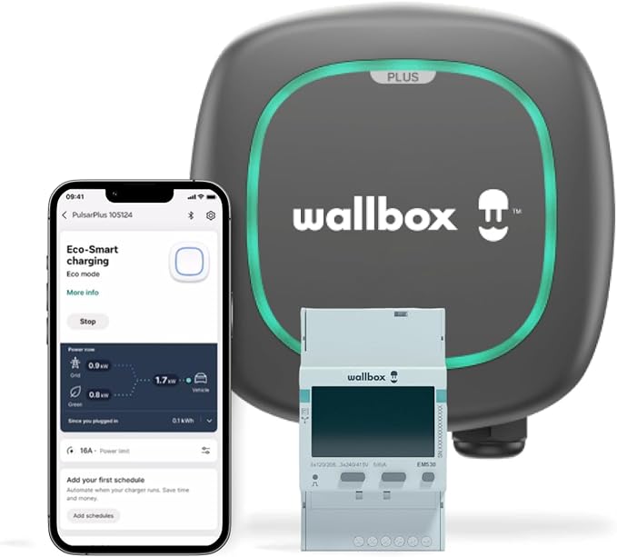 Wallbox Power Meter - Smart Home Clamp, 2-Phase up to 250 Amps, UL Listed, for Energy Management Solutions (Enables Solar EV Charging)