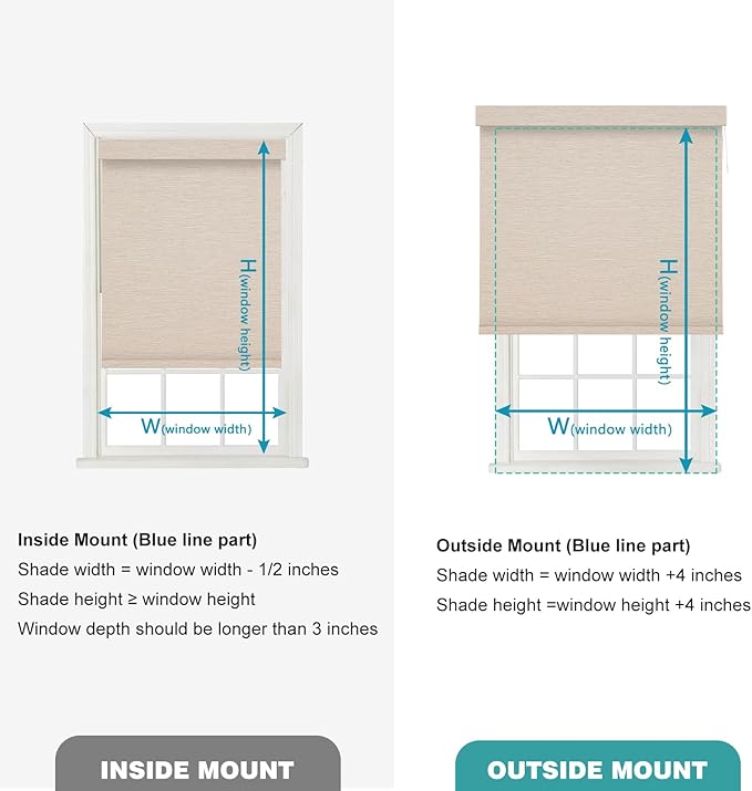 Changshade Smart Roller Shade with Remote Control Blackout Automatic Window Shades for Home Custom Size Motorized Blinds for Windows Compatible with Alexa,Google Home,Apple Homekit, Brown