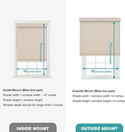 Changshade Smart Roller Shade with Remote Control Blackout Automatic Window Shades for Home Custom Size Motorized Blinds for Windows Compatible with Alexa,Google Home,Apple Homekit, Brown