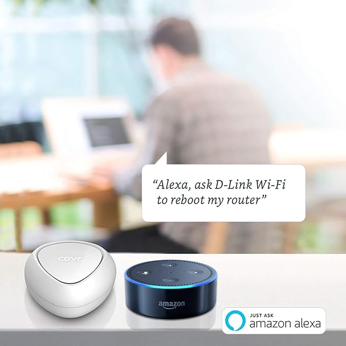 D-Link Covr Ac1200 Whole Home Mesh Wi-Fi System with Voice Control W/Amazon Alexa Or Google Assistant, 5500 Sq.Ft. Coverage, 3-Pack (Covr-C1213)