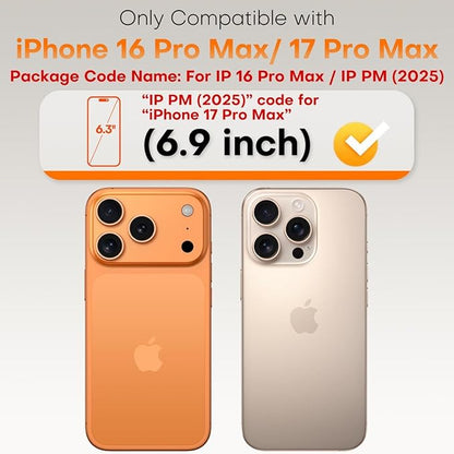 TOCOL for iPhone 17 Pro Max Screen Protector/iPhone 16 Pro Max Screen Protector 6.9-Inch Instant Installation Tempered Glass HD Clear Full Coverage Protection Case Friendly 2 Pack
