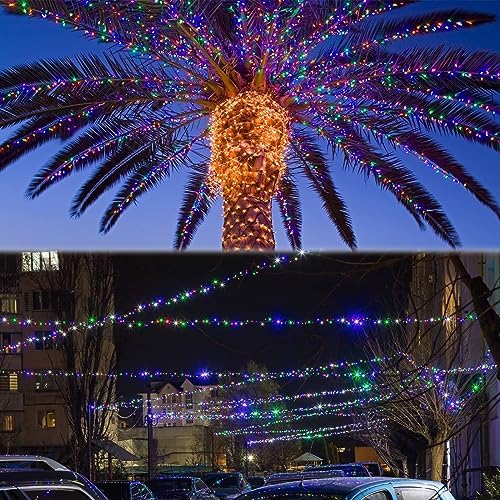 Extra-Long 165Ft 500LED Christmas String Lights Outdoor Indoor, Multicolor