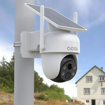 Pole Mount for for AOSU D1 SE/Lite/Max,eufy Solocam S340/E30,Reolink Argus PT 3MP/4MP/5MP/2K ANSQUE(GU01/SA01),SEHMUA,TP-Link Tapo Outdoor Pan/Tilt Wi-Fi,Cinnado B6 Security Cameras (White)