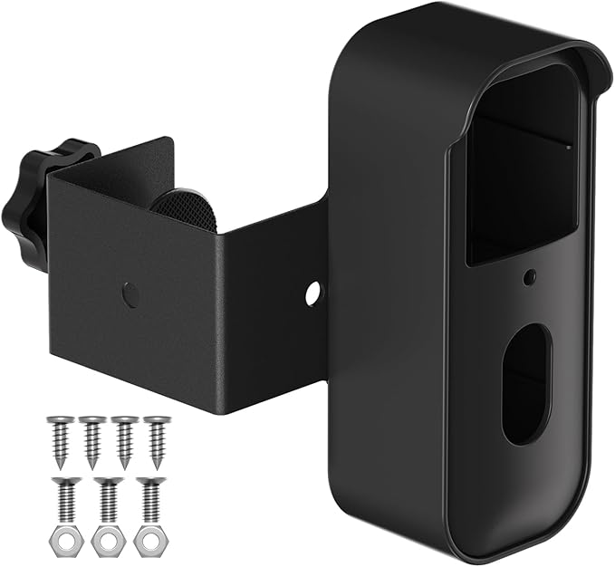 Blink Doorbell Mount for Blink Video Doorbell 2nd Gen (2025) – Anti-Theft No-Drill Security Mount with Protective Cover, Zero Sensor Interference, Weatherproof, Black