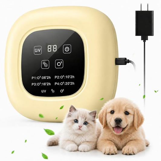 Air Purifier for Home with Ozone & Negative Ion, Ionic Air Purifier for Pet Smell, Smoke, Musty, Dust, Plug-in Air Ionizer for Bedrooms, Kitchens, Bathrooms, Cars and Offices, USB Powered(Yellow)