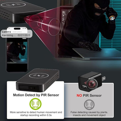 Wireless WiFi Security Camera in Power Bank, Real 1080P FULL HD Mini Camera Wireless&USB Charger with Video Recording, Mobile Phone APP Remote Control, Large Capacity Power Bank Support 2.4G and 5G