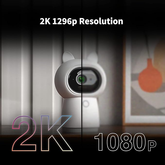 Aqara 2K Security Indoor Camera Hub G3, AI Facial and Gesture Recognition, Infrared Remote Control, 360° Viewing Angle via Pan and Tilt, Works with HomeKit Secure Video, Alexa, Google Assistant, IFTTT