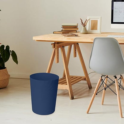 Hand Trash Can - Small Waste basketbin - 1.8 Gallon- for Office,Home,Bathroom,Kitchen - Blue