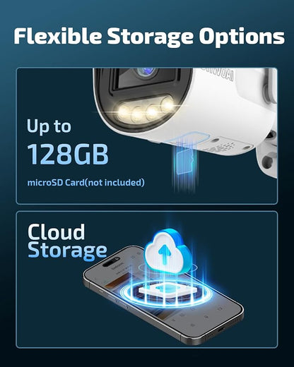 OHWOAI 《Dual Band WiFi & IP65 Waterproof》Wireless Outdoor Security Camera with Color Night Vision, Motion Detection,Remote Viewing WiFi Cameras, Home Video Surveillance Cameras