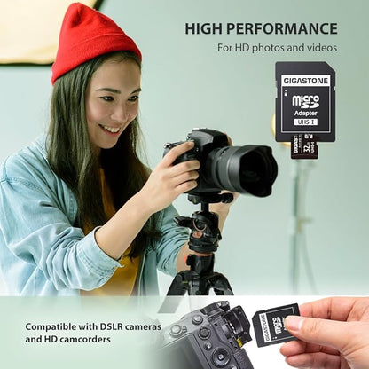 GIGASTONE 32GB Micro SD Card 5-Pack, Full HD Video, Surveillance Security Cam Action Camera Drone, 90MB/s Micro SDHC UHS-I U1 C10 Class 10