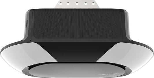 Chamberlain B6713T Smart Advanced Corner LED Lighting-myQ Smartphone Controlled-Ultra Quiet, Strong Belt Drive & MAX Lifting Power, Blue Garage Door Opener