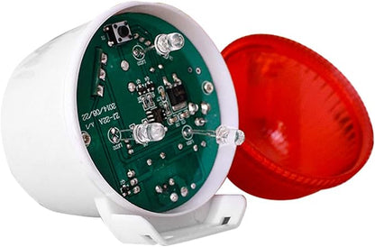 Retekess TH103 Wireless Strobe Light, Outdoor Siren With 3 Red LED, 110dB Loud Flash Siren, 2 Panic Buttons for Office, Warehouse, Business