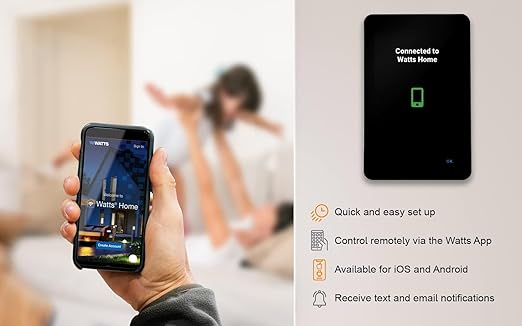 SunTouch SunStat ConnectPlus Touchscreen Programmable Smart Voice-Activated Wi-Fi Thermostat for Electric Floor Heating Systems, 4.3" Screen, Floor and Air Sensing Control, Remote Access
