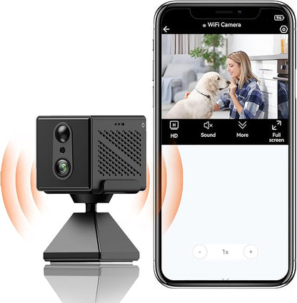 2026 5G 4K Mini Camera WiFi Indoor Home HD Micro Wireless Security Camera, Small Nanny Cam Pet Baby Outdoor Cameras, 100 Days Battery Life 150 angle Night Vision Motion Detection Cloud & SD Storage