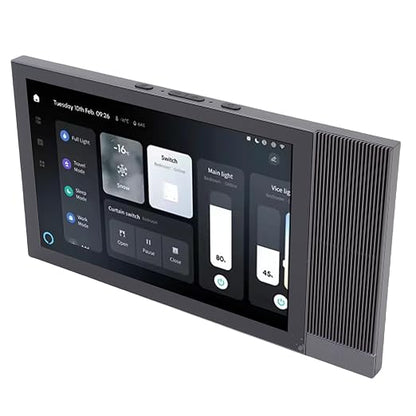 Jiawu 8 Inch Smart Home Control Panel with Built in Voice Control for Smart Scene Wall Panel, Easy Wall Mounted Installation