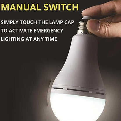 Bulbs, Rechargeable Emergency Light Bulbs, Battery Powered Energy Efficient 12w LED Light Bulb with Hook, for Home, Camping