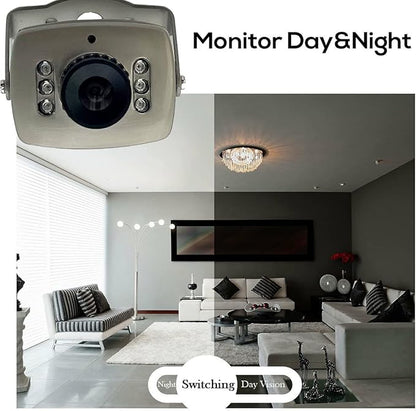 CCTV 1/3 CCD 1000tvl 6mm Indoor/Outdoor 6pcs IR LEDs Mini Video Camera Day/Night Waterproof Security Surveillance Camera with Bracket