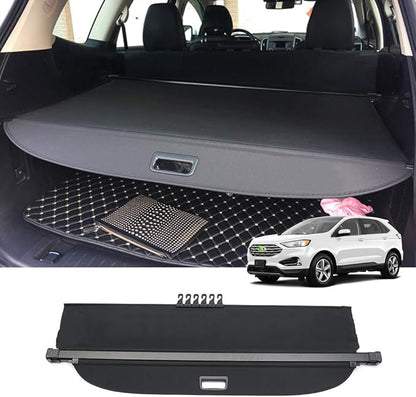 Powerty Cargo Cover for 2015-2023 2024 Ford Edge Accessories Trunk Cover Retractable Trunk Shielding Shade Cargo Luggage Cover No Gap