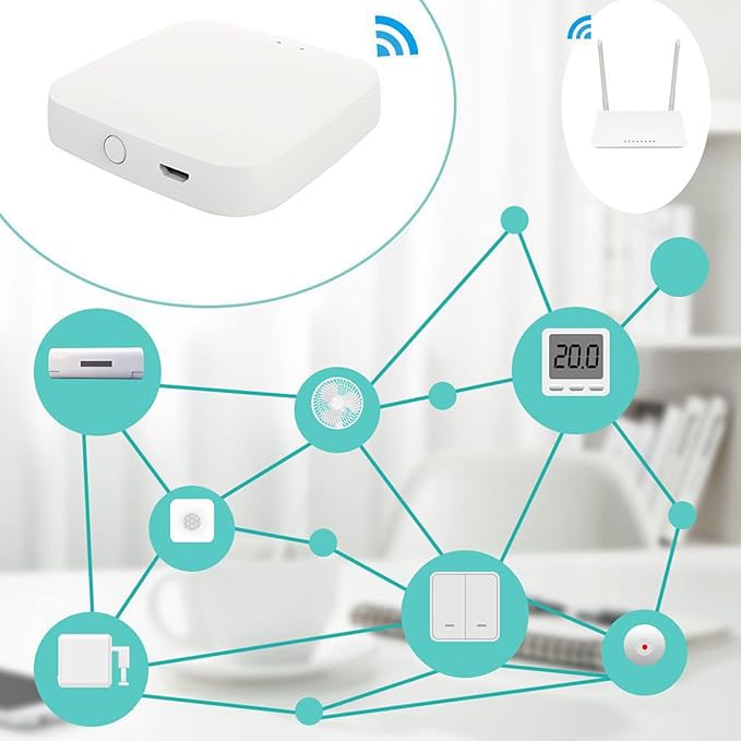Smart Home Hub Infrared Sensing for Tuya APP Remote Control Bluetooth Gateway Hub for ZigBee