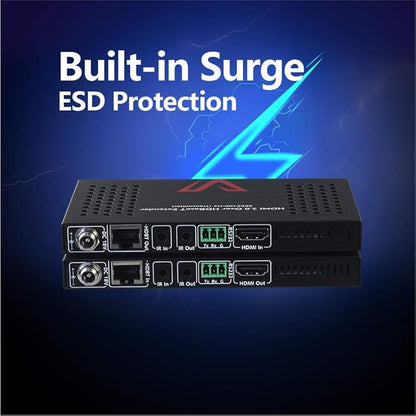 AV Access HDBaseT HDMI Extender 4K@60Hz 4:4:4 HDR (Dolby Vision), 100m/330ft Long Distance, PoC, IR, RS232 for TV to Another Room, Conference Room(4KEX100-H2)