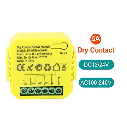 Generic APP Control Smart Relay Switch Module Schedule Timing Voice Control for Light, ABS Material