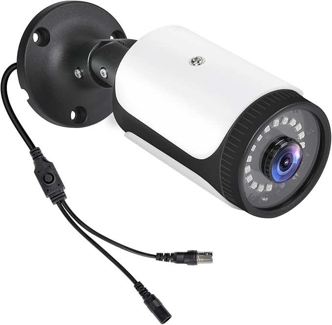 HD 180 Degree Wide Angle View 2.0MP 1080p Security Camera 4-in-1 CCTV Bullet Wired Cam BNC, AHD/TVI/CVI/CVBS, Analog Coax Coaxial Surveillance Video Add–On Camera for Indoor/Outdoor Use