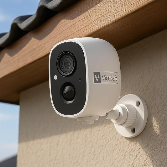 VicoHome CG6 Outdoor Security Camera Wireless, 2K Color Night Vision, AI Motion Detection, 2-Way Talk, Battery-Powered WiFi, IP65 Weatherproof, Spotlight Siren Alarm, Free Cloud/SD Storage