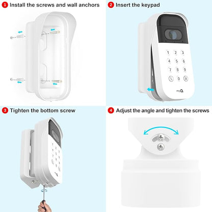 Swivel Mount for myQ Smart Garage Video Keypad ,Angle Adjustable(40 to 140 ) Degree Mounting Bracket for myQ ,Easy to Install (Video Keypad is NOT Included