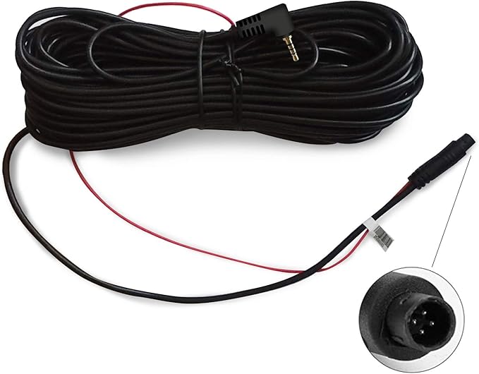 REDTIGER T700 Rear View Mirror Camera with 50ft Backup Camera Extension Cord