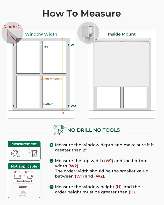 Allesin Motorized Blinds with Remote | Automatic Blackout Roller Shades, Easy Install & Smart Control Electric Blinds for Home Office, Living Room (Custom Size and Color)