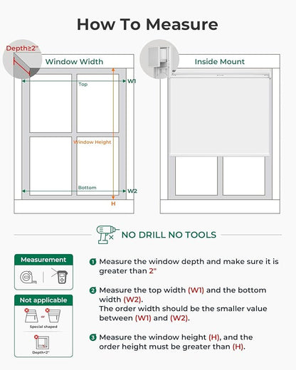 Allesin Motorized Blinds with Remote | Automatic Blackout Roller Shades, Easy Install & Smart Control Electric Blinds for Home Office, Living Room (Custom Size and Color)