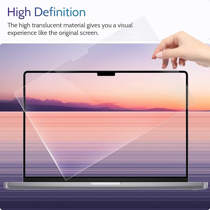 Peslv 3-Pack Anti Blue Light Screen Protector for MacBook Pro 16 Inch(2021-2026, M1, M2, M3, M4, M5), 16.2" Mac Laptop Glare Filter Uv Blocker Shield Cover Eye Protection Film