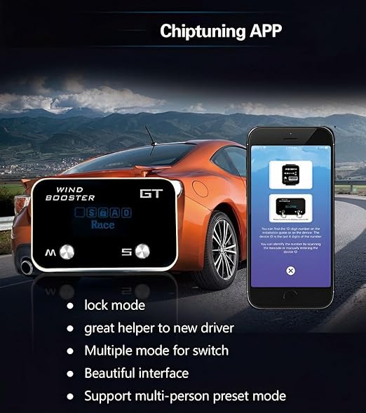Throttle Response Controller Compatible for Chevy Colorado (2012-2022) GMC Canyon(2006-2022) 9 Drive Modes Throttle Connected APP Wind Booster GT Smart Electronic Throttle Accelerator (Upg)