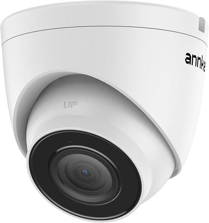 ANNKE 3K PoE Camera with Audio/Mic, IP Turret Security Camera Outdoor Indoor, Color Night Vision, AI Human Detection, IP67 Weatherproof, 116° Wide Angle 2.8mm Lens, 24/7 Recording,RTSP, @20fps