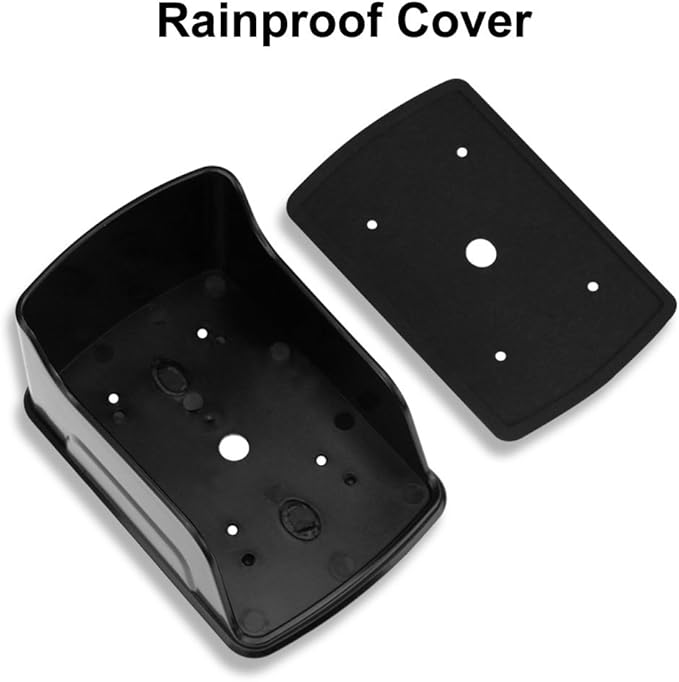 LIBO Waterproof Access Control Keypad Proximity RFID Controller, Suitable for Single Door Entry System, Support 1000 Users, Including 10pcs 125KHz RFID Keyfobs with Rainproof Cover