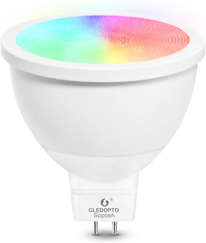 PRO MAR16 LED Bulb GU5.3 Zibgee Smart Bulb 12V 5W RGB CCT Dimmable Spotlight Support App Control (Bean Angle 120°)