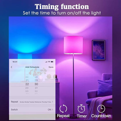 Avatar Controls 4 Pack E12 Smart Bulbs - Alexa Candelabra Light Bulb 5W LED Color Changing Ceiling Fan Smart Light Bulb, WiFi Candle Small Bulbs with Music Timer, Type B11, 2700-6500K+RGB