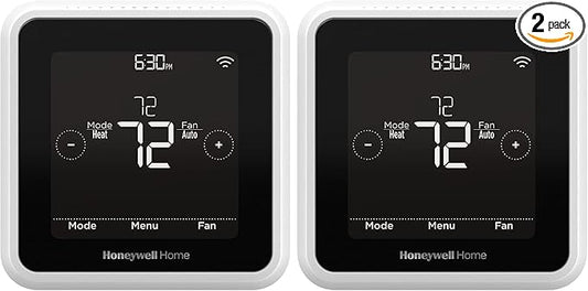 Honeywell Home RTH8800WF2022,T5 WiFi Smart Thermostat,7 Day-Programmable Touchscreen,Alexa Ready,Geofencing Technology,Energy Star,C-Wire Required,(Pack of 2)
