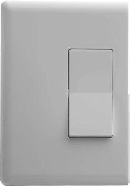 Home Automation Lighting, ZWAVE Plus Smart Switch by Ecolink (NEW, in Retail Packaging) - Lighting Control, White Dual Rocker Style Light Switch Design (PN - DDLS2-ZWAVE5)