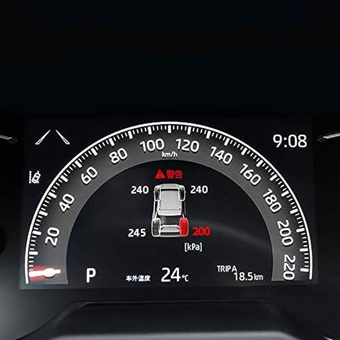 HIGH FLYING for Toyota Rav4 2019-2025 Smart Car TPMS Tyre Pressure Monitoring System Digital LCD Dash Board Display Auto Security Alarm