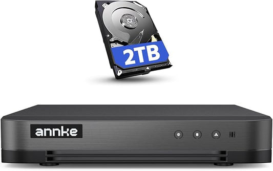 ANNKE 16CH 1080P Lite Hybrid 5-in-1(TVI/AHD/CVI/CVBS/IPC) CCTV DVR, 2TB HDD