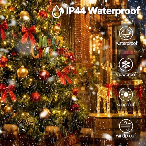 Extra-Long 165Ft 500LED Christmas String Lights Outdoor Indoor, Warm White