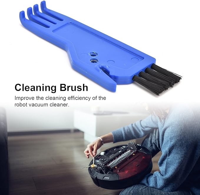 Brush, ABS Dust Brush Fit for Vacuum Cleaner Sweeping Robot Handheld Vacuum Cleaner Parts(Blue)
