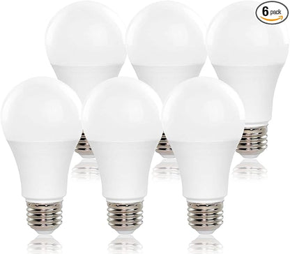 GoodBulb LED A19 Light Bulbs 9 Watt (60 Watt Equivalent) E26 Base Warm White 3000K EcoSmart Lights High Output 825 Lumens 6 Pack