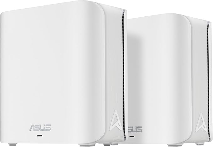 ASUS ZenWiFi BD4 (2-Pack) Dual-Band WiFi 7 Mesh, 3600 Mbps, 4900 sq.ft., Dual 2.5G Ports, Security and Parental Controls Included, Smart Home Master SSIDs