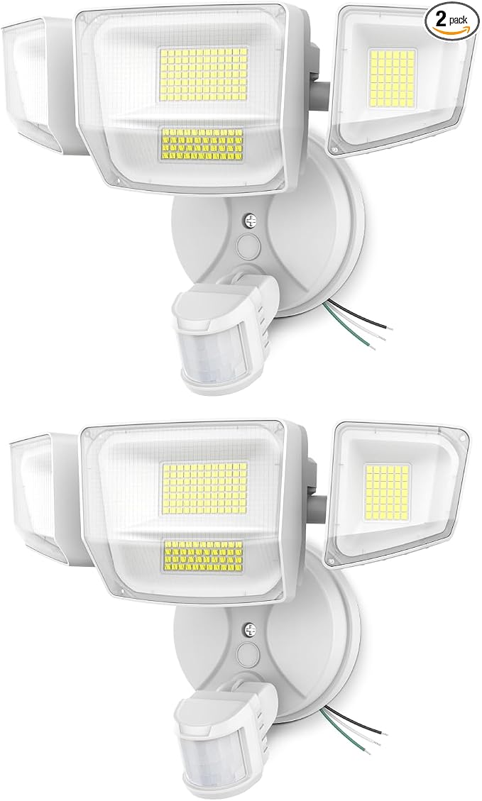 Onforu Outdoor Motion Sensor Light, Dusk to Dawn Outside Lighting, White