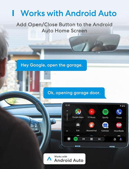meross Smart WiFi Garage Door Opener Remote, App Control, Works with Alexa, Google Assistant and SmartThings, No Hub Needed（Non HomeKit Versions）