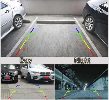 Vlicevrn HD Fisheye Vehicle Car Rear View Camera Night Vision Backup Parking Camera for Toyota 4Runner N210 MK4 / Hilux Surf N210 / SW4 N210 MK4 / Fortuner/Innova (Full Fixed)