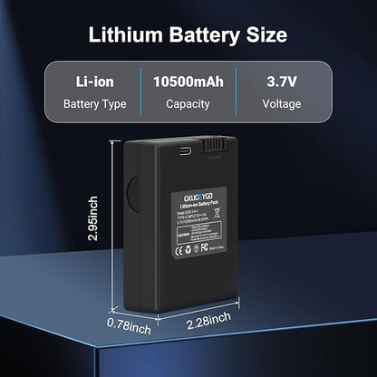 Security Rechargeable Battery for eufy S330 S230 S220 E330 Video Smart Lock 3-in-1 and Smart Drop, 10500mAh Li-ion Replacement Battery Compatible with eufy S330