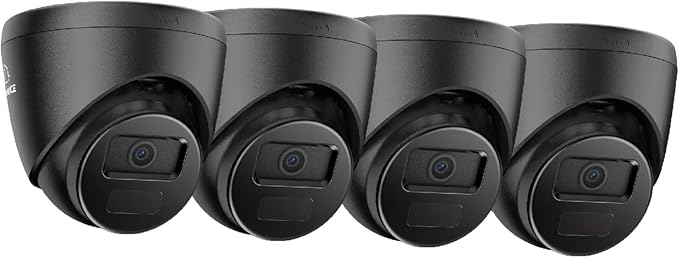 SANNCE 1080p Wired Home Security Camera with EXIR Night Vision, IP66 Waterproof for Outdoor Indoor Video Surveillance 4Pcs